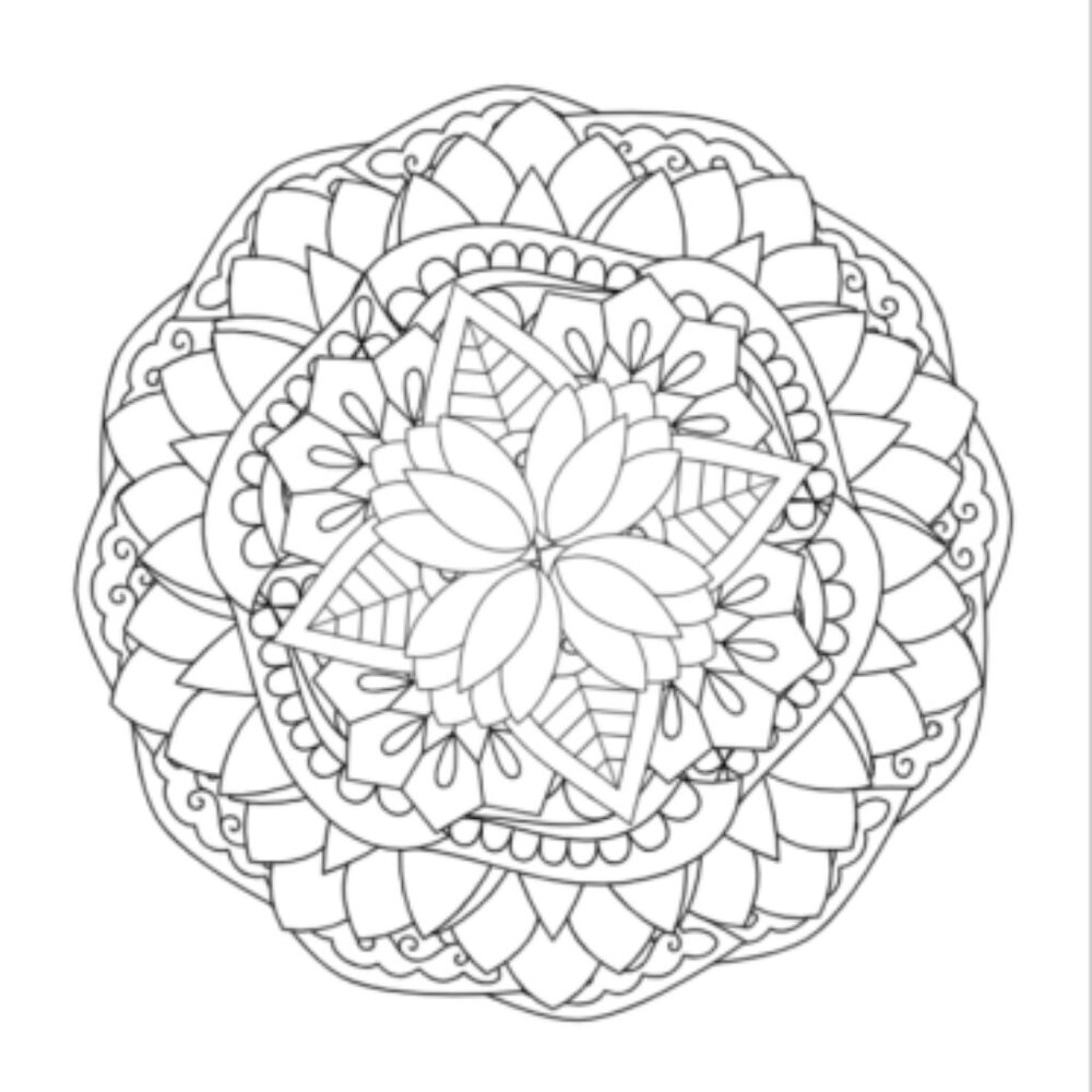 25 Fun Mandala Circles Coloring Book - Picture 6 of 13
